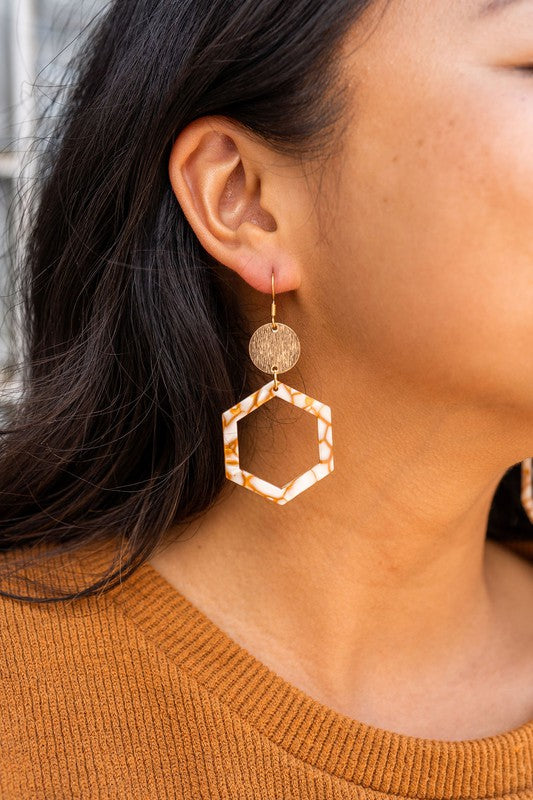 Pumpkin Spice Dangle Earring