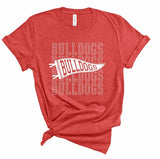 Bulldogs Pennant Softstyle Gameday Graphic Tee (10 Colors to choose from!)