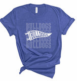 Bulldogs Pennant Softstyle Gameday Graphic Tee (10 Colors to choose from!)
