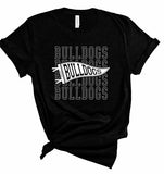 Bulldogs Pennant Softstyle Gameday Graphic Tee (10 Colors to choose from!)