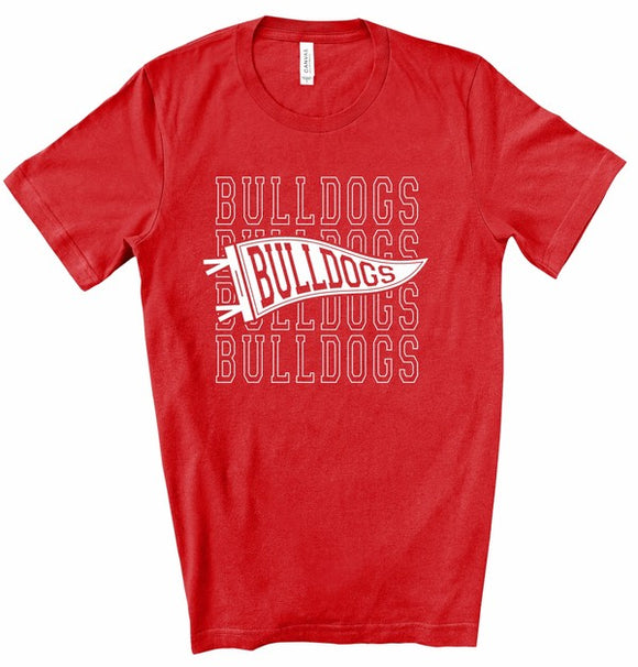 Bulldogs Pennant Softstyle Gameday Graphic Tee (10 Colors to choose from!)