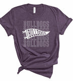 Bulldogs Pennant Softstyle Gameday Graphic Tee (10 Colors to choose from!)