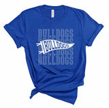 Bulldogs Pennant Softstyle Gameday Graphic Tee (10 Colors to choose from!)