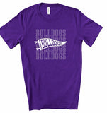 Bulldogs Pennant Softstyle Gameday Graphic Tee (10 Colors to choose from!)