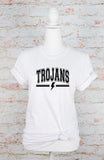 Trojans Lightening Bolt Graphic Tee