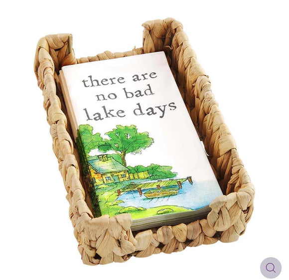 Lake Guest Towel Basket Set