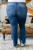 Judy Blue, Christine, High Contrast Slim Bootcut Destroyed Jeans