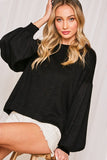 Let's Get Cozy Sweatshirt  Black