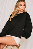 Let's Get Cozy Sweatshirt  Black