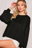 Let's Get Cozy Sweatshirt  Black
