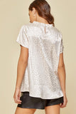 Satin and Leopard Perfection Top