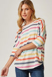 Sunny Stripes Dolman Sleeve Top
