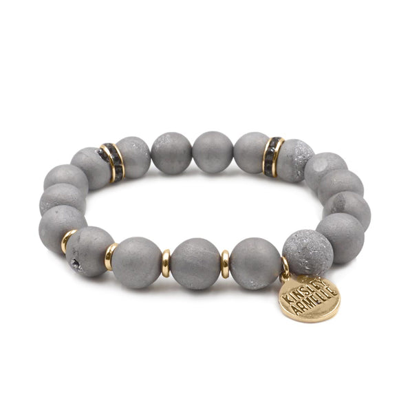 Kinsley Armelle - Geode Collection Slate Bracelet