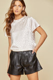 Satin and Leopard Perfection Top