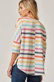Sunny Stripes Dolman Sleeve Top