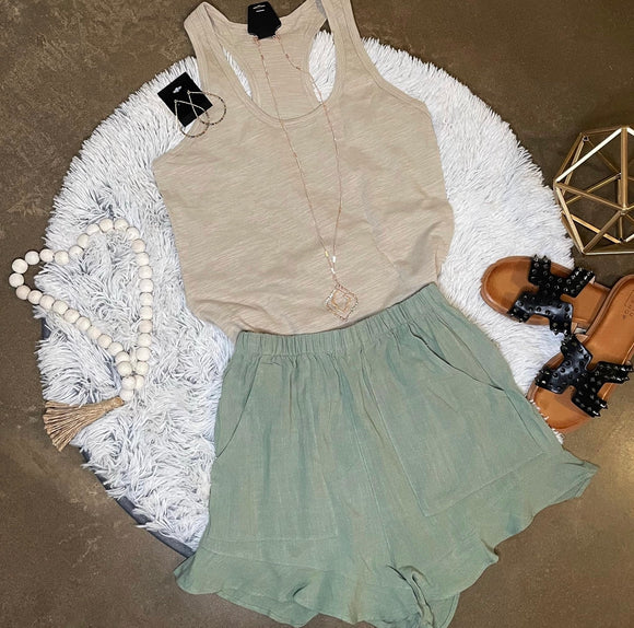 Millie Ruffle Hem Shorts