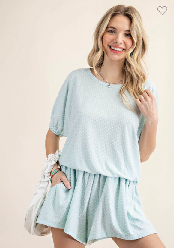 Soft Knit Swiss Dot Relax Dolman Set