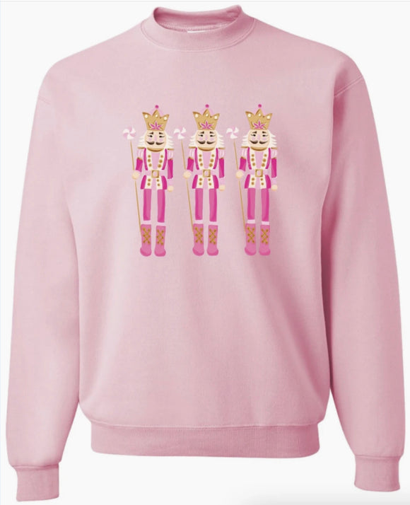 Nutcracker Custom Sweatshirt  Pink and Green