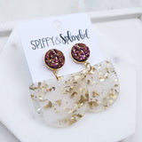 Gold Flake Lola Earrings