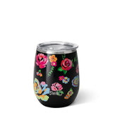 Swig Fleur Noir 14oz Stemless Cup